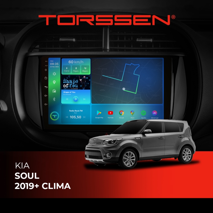 202306361 Torssen Автомагнітола FL9 4G, CarPlay, DSP