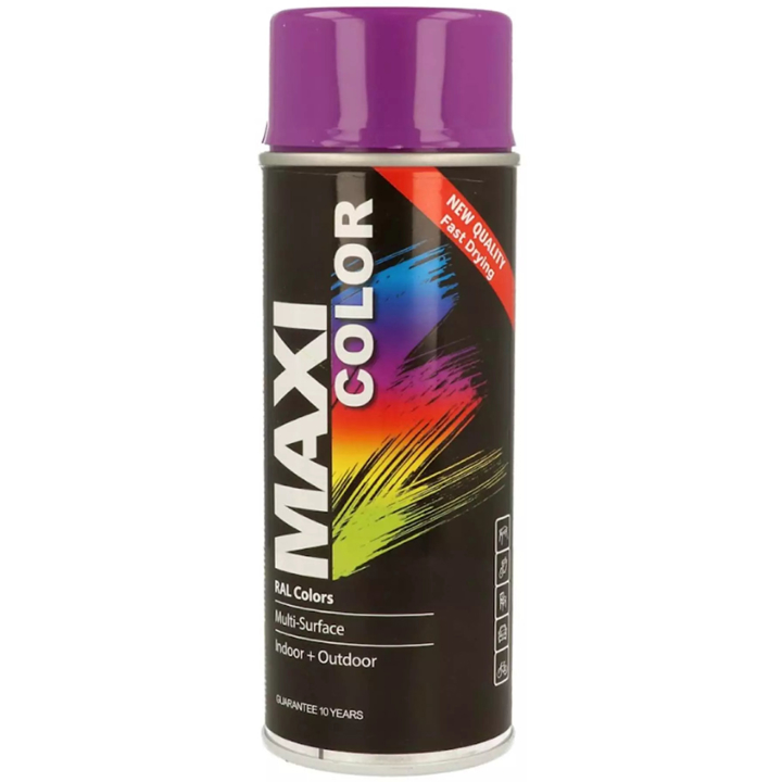 MX4008 Maxi Color Емаль MAXI COLOR декоративна аерозольна яскраво-фіолетова 400 мл (MX4008)