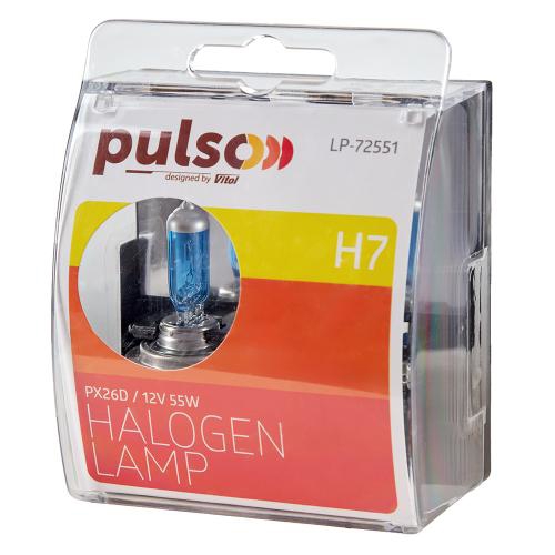 Лампа галогенная 12В H7 55Вт Pulso LP-72551