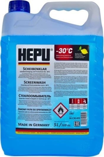 SKC30005 Hepu Омыватель стекла зимний Hepu -30°C, Лимон, 5 л