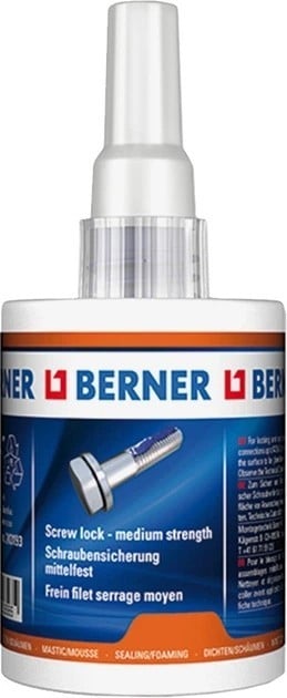 243193 Berner Фиксатор резьбовых соединений средней прочности Berner, 60 г