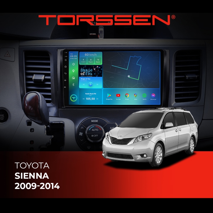 202306649 Torssen Автомагнитола FL9 4G, CarPlay, DSP