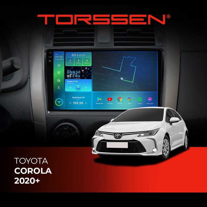202306003 Torssen Автомагнітола 2K FL10 4G, CarPlay, DSP