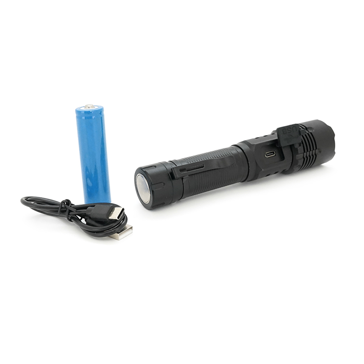 Фонарик BP-C18 P50, Zoom, 1+2 режима, USB-кабель Voltronic 44000