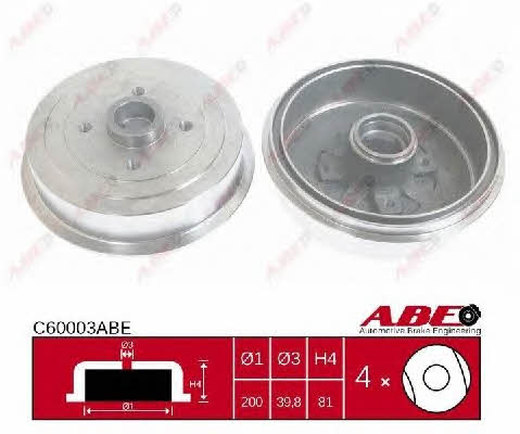 Тормозной барабан задний ABE C60003ABE