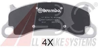 ABS 35010S Гальмівні колодки, комплект 35010S: Купити в Україні - Добра ціна на EXIST.UA!