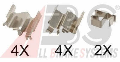 ABS 1244Q Комплект монтажний гальмівних колодок 1244Q: Купити в Україні - Добра ціна на EXIST.UA!
