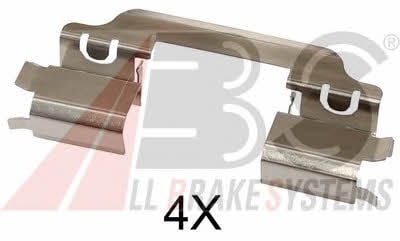 ABS 1649Q Комплект монтажний гальмівних колодок 1649Q: Купити в Україні - Добра ціна на EXIST.UA!