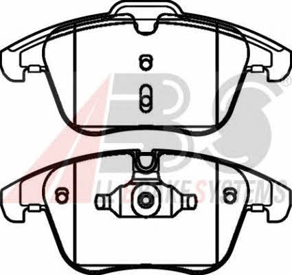 Тормозные колодки дисковые, комплект ABS 37568