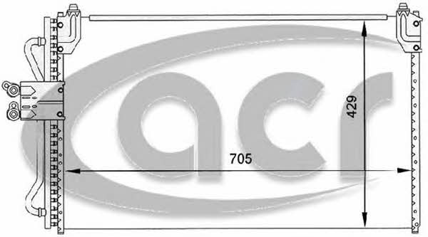 ACR 300068 Радіатор кондиціонера (Конденсатор) 300068: Купити в Україні - Добра ціна на EXIST.UA!