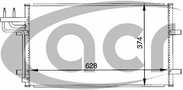 ACR 300093 Радіатор кондиціонера (Конденсатор) 300093: Купити в Україні - Добра ціна на EXIST.UA!
