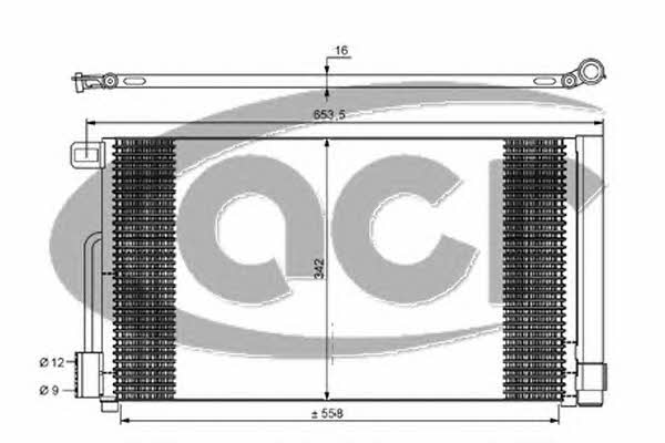 ACR 300631 Радіатор кондиціонера (Конденсатор) 300631: Купити в Україні - Добра ціна на EXIST.UA!