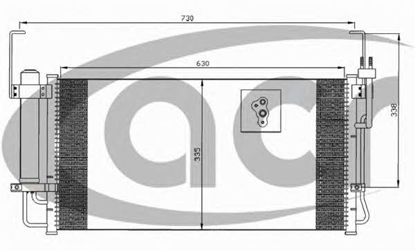 ACR 300632 Радіатор кондиціонера (Конденсатор) 300632: Купити в Україні - Добра ціна на EXIST.UA!