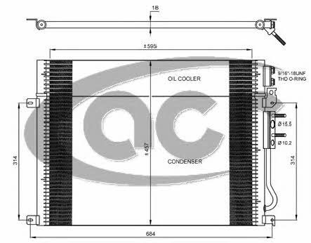 ACR 300680 Радіатор кондиціонера (Конденсатор) 300680: Приваблива ціна - Купити в Україні на EXIST.UA!