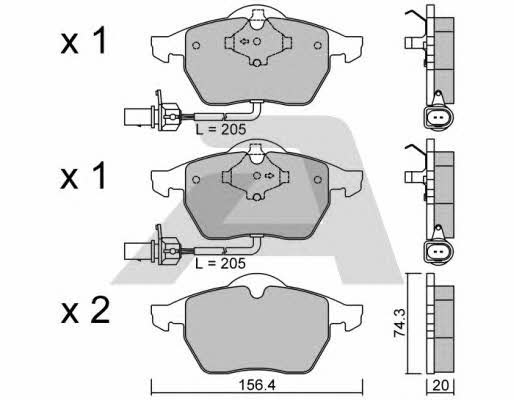 Aisin BPVW-1014 Гальмівні колодки, комплект BPVW1014: Купити в Україні - Добра ціна на EXIST.UA!