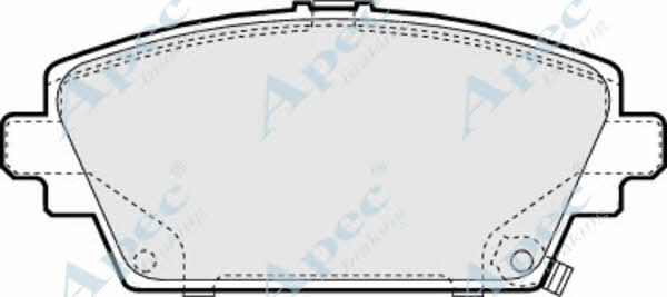 APEC braking PAD1043 Гальмівні колодки, комплект PAD1043: Купити в Україні - Добра ціна на EXIST.UA!