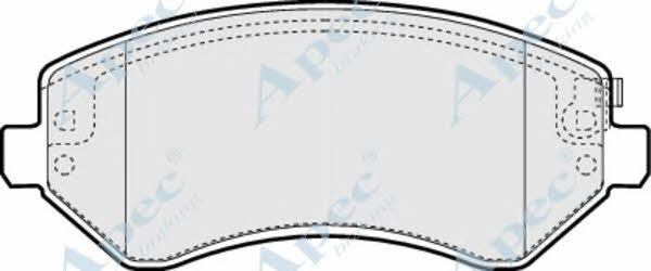 APEC braking PAD1267 Гальмівні колодки, комплект PAD1267: Купити в Україні - Добра ціна на EXIST.UA!