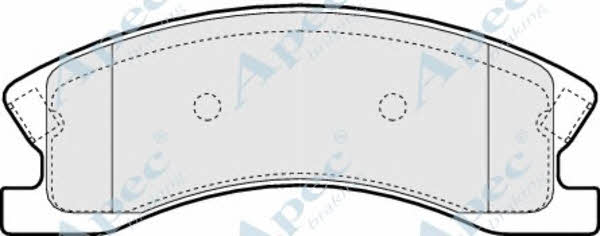 APEC braking PAD1389 Гальмівні колодки, комплект PAD1389: Купити в Україні - Добра ціна на EXIST.UA!