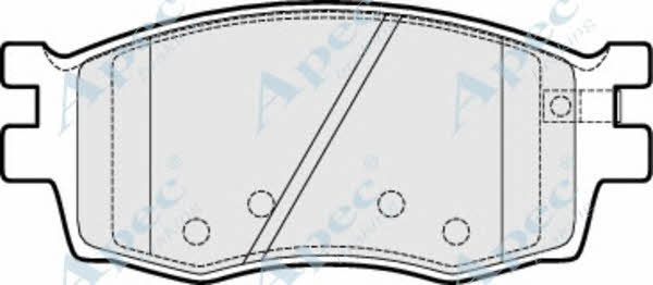 APEC braking PAD1491 Гальмівні колодки, комплект PAD1491: Купити в Україні - Добра ціна на EXIST.UA!