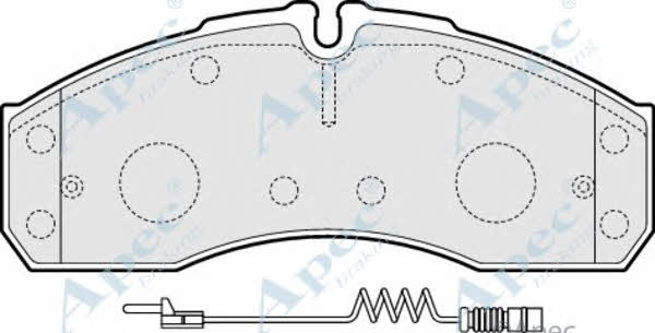 APEC braking PAD1541 Гальмівні колодки, комплект PAD1541: Купити в Україні - Добра ціна на EXIST.UA!