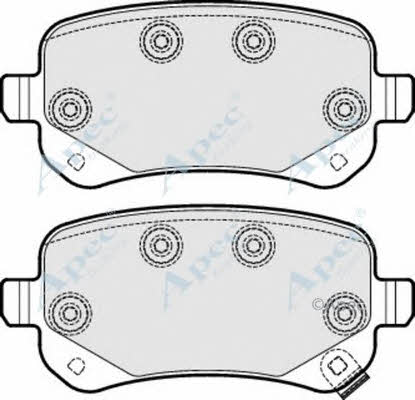 APEC braking PAD1701 Гальмівні колодки, комплект PAD1701: Купити в Україні - Добра ціна на EXIST.UA!