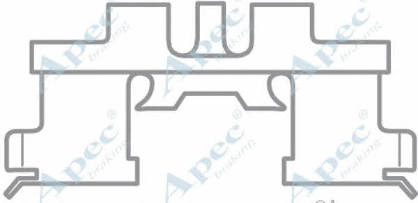APEC braking KIT1050 Комплект монтажний гальмівних колодок KIT1050: Купити в Україні - Добра ціна на EXIST.UA!