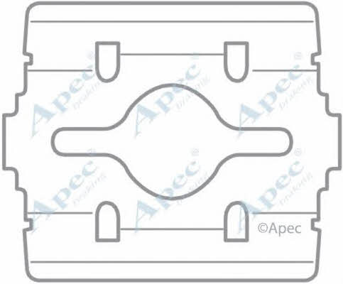 APEC braking KIT1053 Комплект монтажний гальмівних колодок KIT1053: Купити в Україні - Добра ціна на EXIST.UA!