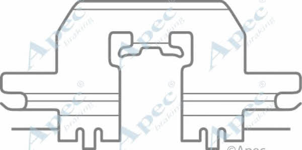 APEC braking KIT1082 Комплект монтажний гальмівних колодок KIT1082: Купити в Україні - Добра ціна на EXIST.UA!