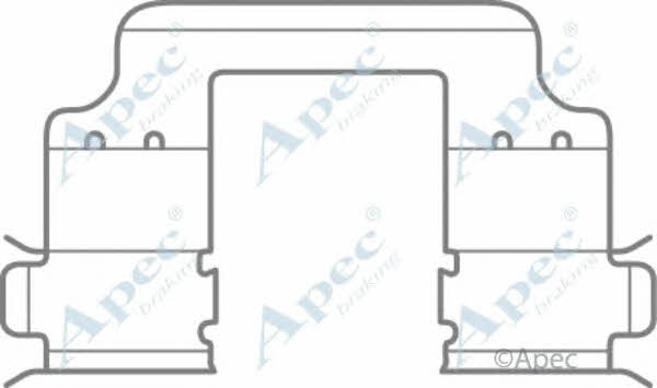APEC braking KIT1084 Комплект монтажний гальмівних колодок KIT1084: Купити в Україні - Добра ціна на EXIST.UA!