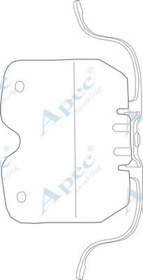 APEC braking KIT1122 Комплект монтажний гальмівних колодок KIT1122: Купити в Україні - Добра ціна на EXIST.UA!