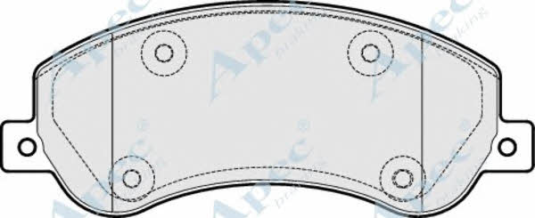 APEC braking PAD1816 Гальмівні колодки, комплект PAD1816: Купити в Україні - Добра ціна на EXIST.UA!