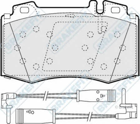 APEC braking PD3216 Гальмівні колодки, комплект PD3216: Купити в Україні - Добра ціна на EXIST.UA!