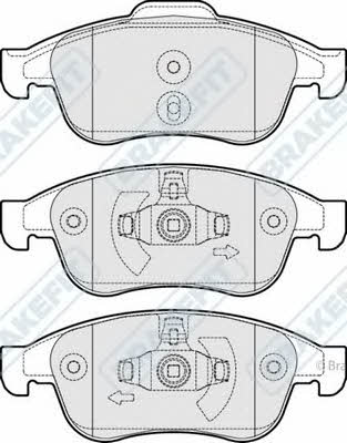APEC braking PD3250 Гальмівні колодки, комплект PD3250: Купити в Україні - Добра ціна на EXIST.UA!