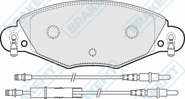 APEC braking PD3184 Гальмівні колодки, комплект PD3184: Купити в Україні - Добра ціна на EXIST.UA!
