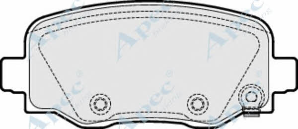 APEC braking PAD2004 Гальмівні колодки, комплект PAD2004: Купити в Україні - Добра ціна на EXIST.UA!