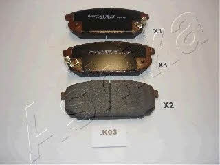 510KK03 Ashika Гальмівні колодки, комплект
