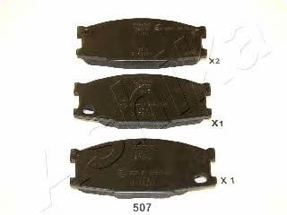 5005507 Ashika Тормозные колодки дисковые, комплект
