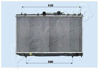 Ashika RDA153007 Радіатор охолодження двигуна RDA153007: Купити в Україні - Добра ціна на EXIST.UA!