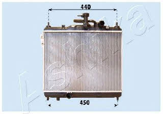Ashika RDA283093 Радіатор охолодження двигуна RDA283093: Приваблива ціна - Купити в Україні на EXIST.UA!