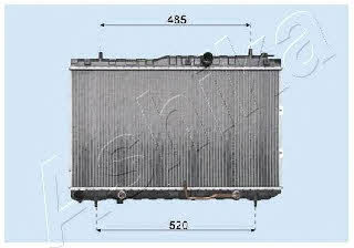 Ashika RDA333034 Радіатор охолодження двигуна RDA333034: Купити в Україні - Добра ціна на EXIST.UA!