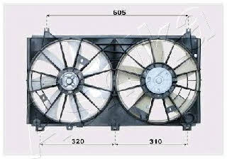 Ashika VNT152503 Вентилятор радіатора охолодження VNT152503: Купити в Україні - Добра ціна на EXIST.UA!