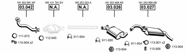 VA031550 Asmet Система выпуска отработаных газов