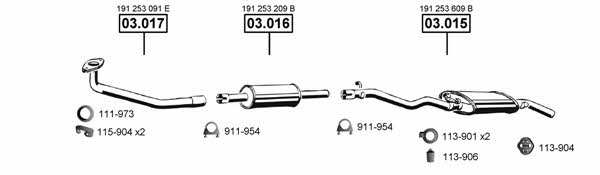 VA031635 Asmet Система випуску відпрацьованих газів
