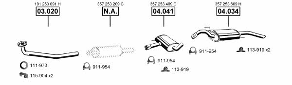 Asmet VA033965 Система выпуска отработаных газов VA033965: Купить в Украине - Отличная цена на EXIST.UA! VA033965 Asmet Система выпуска отработаных газов