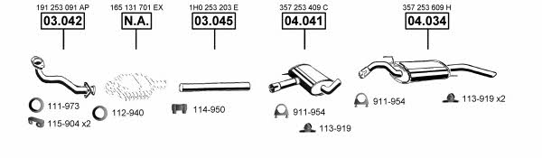 Asmet VA033970 Система выпуска отработаных газов VA033970: Купить в Украине - Отличная цена на EXIST.UA! VA033970 Asmet Система выпуска отработаных газов