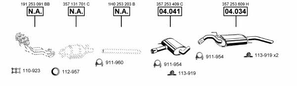 Asmet VA034095 Система выпуска отработаных газов VA034095: Купить в Украине - Отличная цена на EXIST.UA! VA034095 Asmet Система выпуска отработаных газов