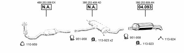 VA034280 Asmet Система выпуска отработаных газов