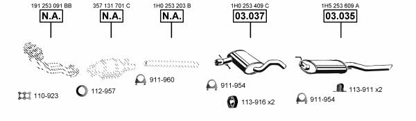 Asmet VA036620 Система выпуска отработаных газов VA036620: Купить в Украине - Отличная цена на EXIST.UA! VA036620 Asmet Система выпуска отработаных газов