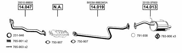 NI140825 Asmet Система выпуска отработаных газов