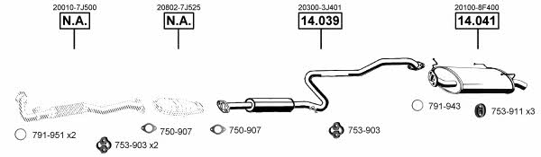 NI141655 Asmet Система выпуска отработаных газов